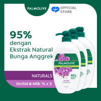 Palmolive Milk & Orchid Sabun Mandi Susu 1L - Isi 3