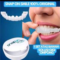 Gigi Palsu Viral Snap On Smile Produk Snap On Smile 100% Original Authentic Gigi Palsu 1 Set Atas Bawah