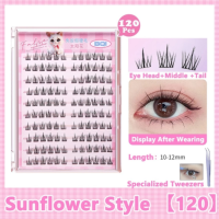 BQI Bulu Mata Palsu Tanpa Lem Langsung Tempel Dapat Digunakan Kembali 10 Baris Bulu Mata Palsu Cat Eye Natural KOREA Perekat Diri DIY dengan Pinset