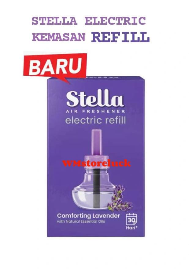 STELLA LV ELECTRIC ALAT dan REFILL air freshener Jasmine lavender/pengharum ruangan stela elektrik