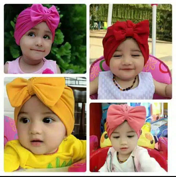 Turban Bayi & Anak Pita Polos turban bayi & anak pita polos