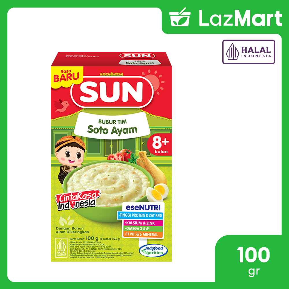 SUN Bubur Tim Soto Ayam Box 100gr