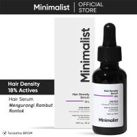 Minimalist 18% Hair Growth Serum | 3% Redensyl 5% Capixyl 3% Procapil 3% Anagain & 4% Baicalip Serum untuk Pertumbuhan Rambut | Serum Anti Rambut Rontok | 30ML