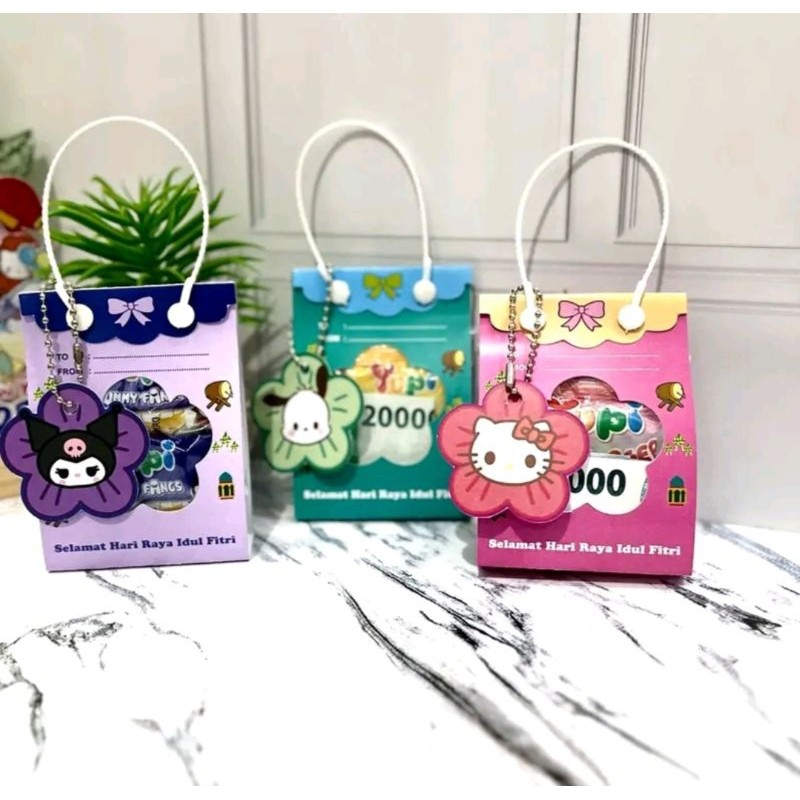 10 PAKET AMPLOP LEBARAN BUNGKUS PERMEN DAN UANG MOTIF KARTUN