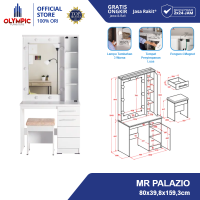 Olympic MR Palazio / Meja Rias Putih Minimalis dengan Lampu