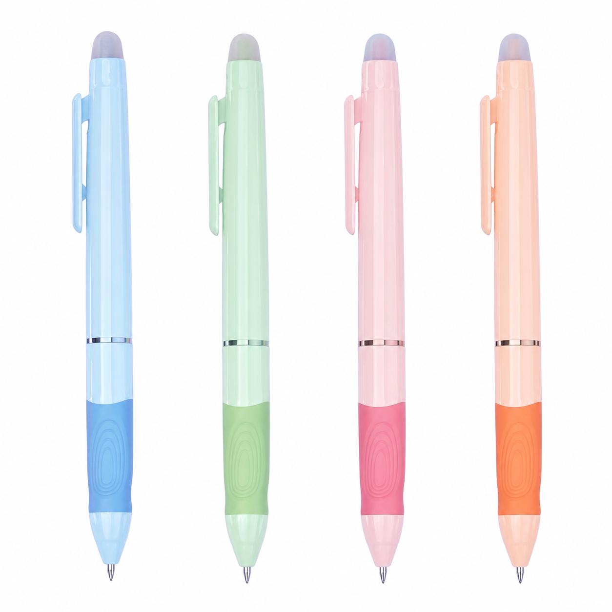 Bantex Erasable Gel Pen 0.5 mm / Pulpen Bisa Dihapus Tinta Biru Soft Grip BG1024