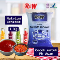 R&W Rajawali Natrium Benzoat 1 Kg Food Grade Pengawet Makanan Minuman Sirup Saus Halal BPOM