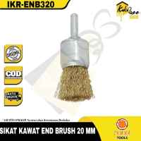 IKURA TOOLS Sikat Kawat Gagang End Brush 12mm 16mm 20mm - Mata Bor Sikat Kawat Besi Wire Brush As 6mm Rotari Pembersih Karat Grinder Tunner Kepala Sikat Kawat Tangkai Besi Kepala Mata Bor Mini Crimped Wire Brush Model Sapu 12 mm 16 mm 20 mm Pcs Varian