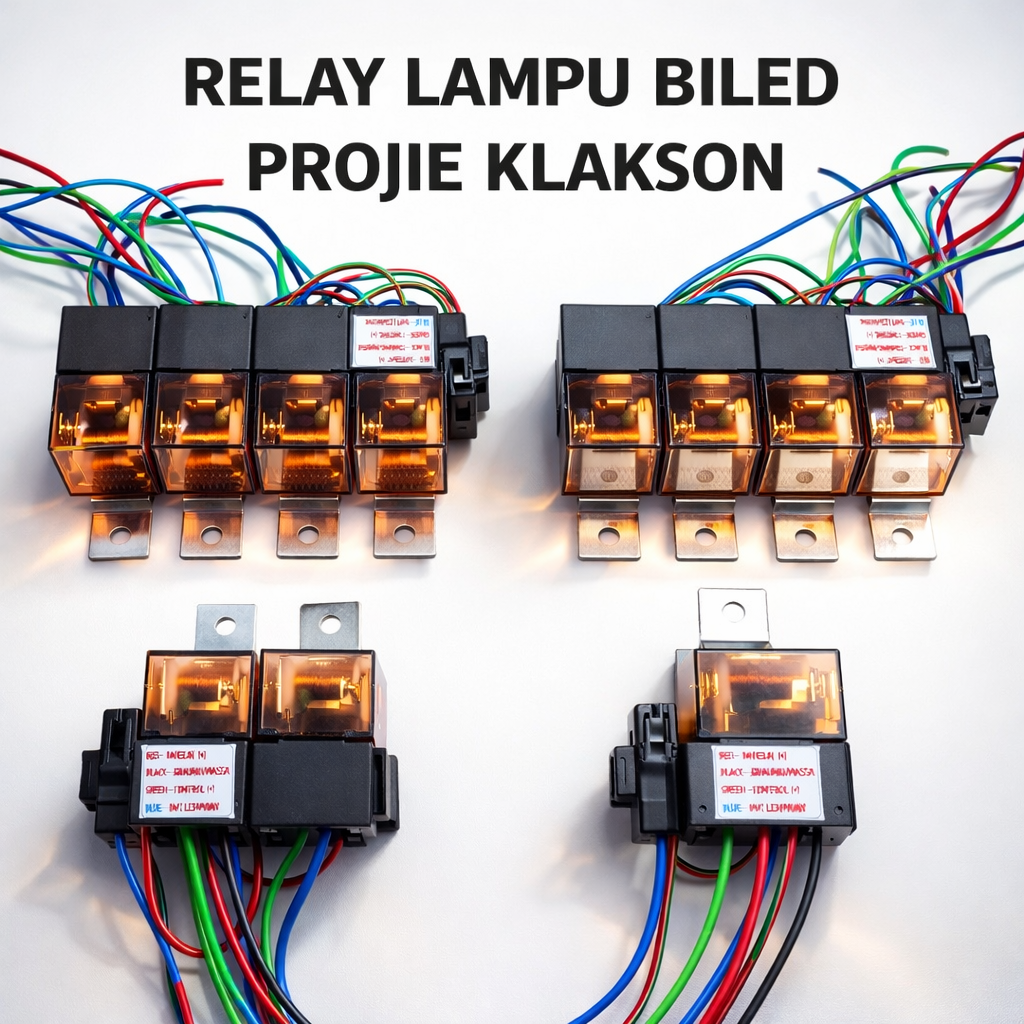 Relay Lampu Biled Projie Klakson 12V