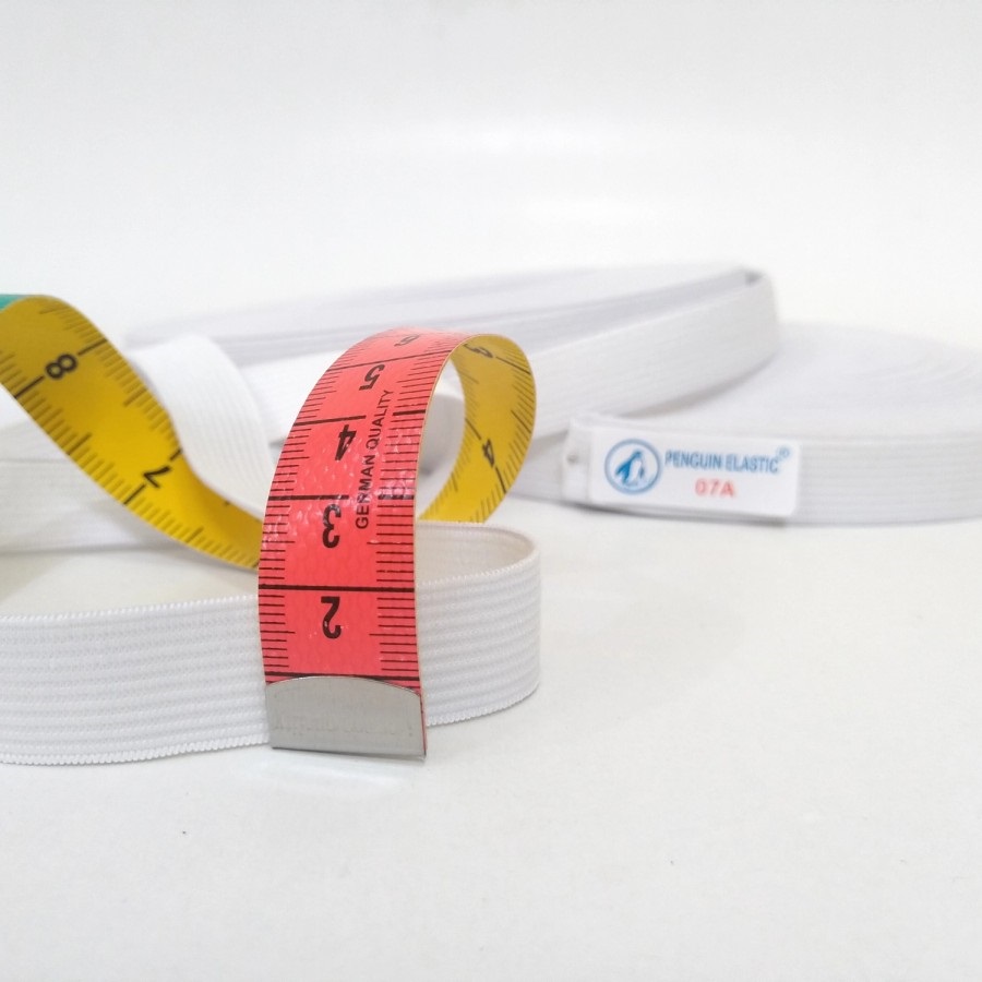 Karet Elastis Penguin 2cm Warna Putih Panjang -+ 28Yard
