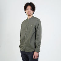 M.Gee Baju Koko Pria Lengan Panjang Kemeja Mgee Andy C001 Olive