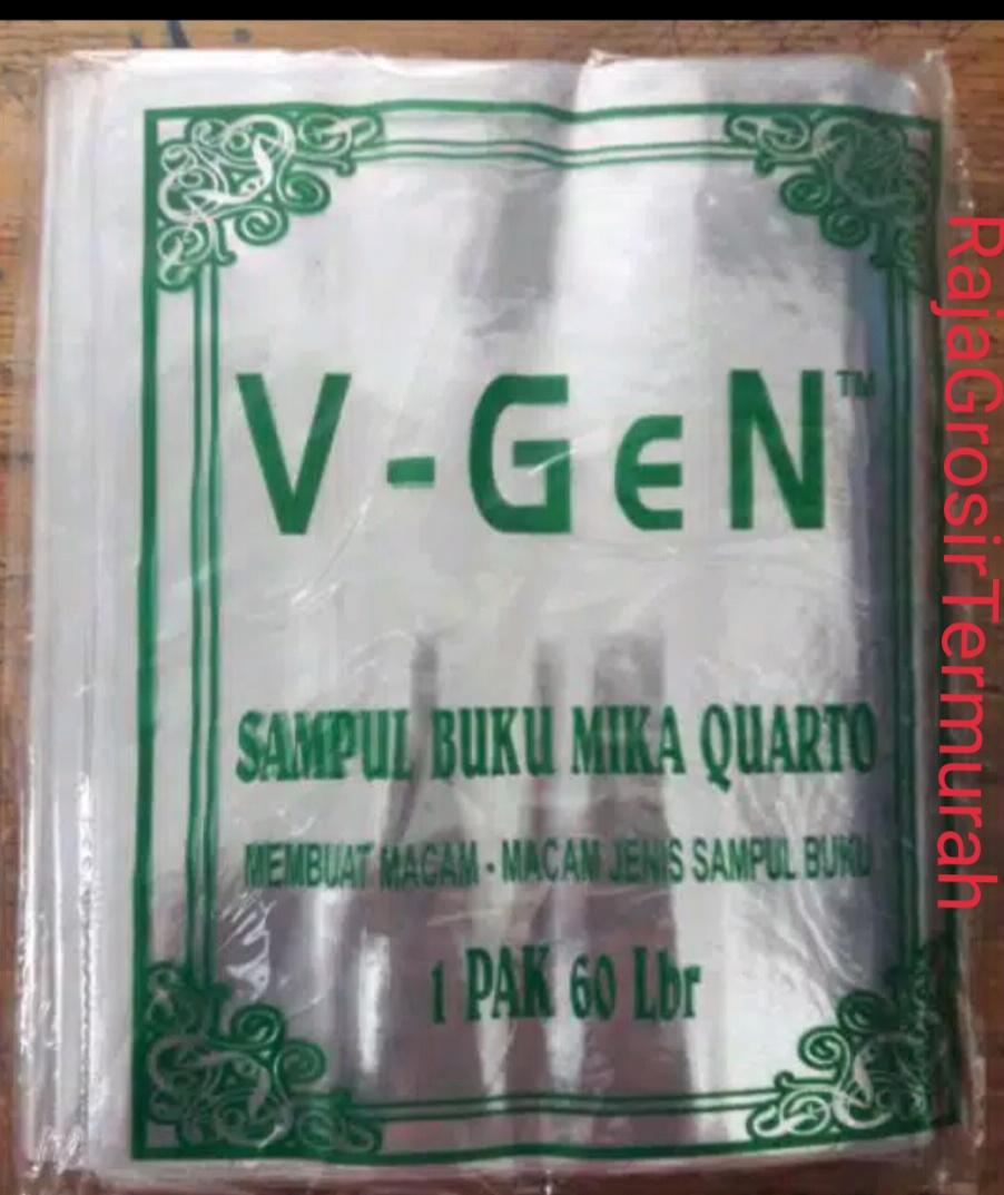 60 pc / 1 pack Sampul Plastik Mika Buku Tulis Biasa Kwarto Kuarto Quarto Bening Polos