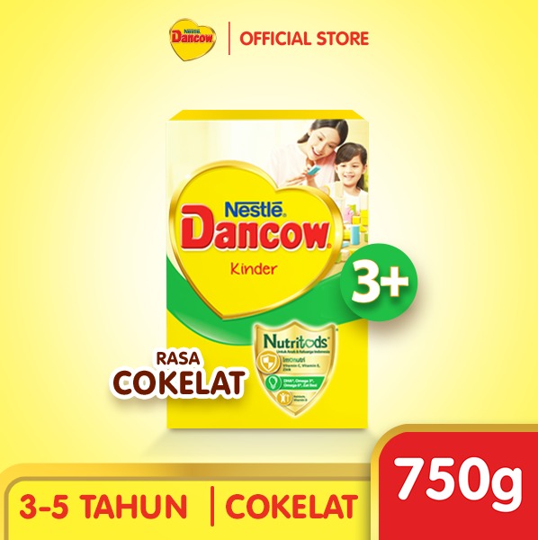 Nestle Dancow 3+ Cokelat Susu Pertumbuhan Anak 3-5 Tahun Box 750gr