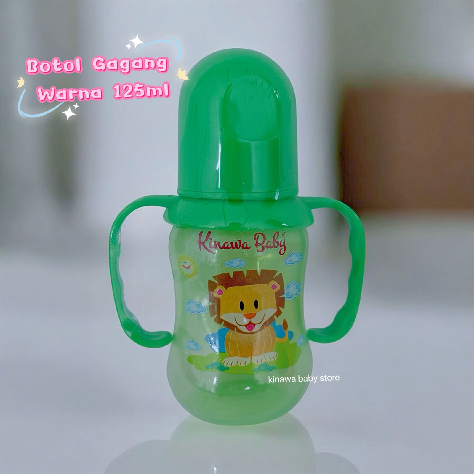 Kinawa baby botol susu warna 125ml atau 250ml dengan gagan bpa free dan warna lucu