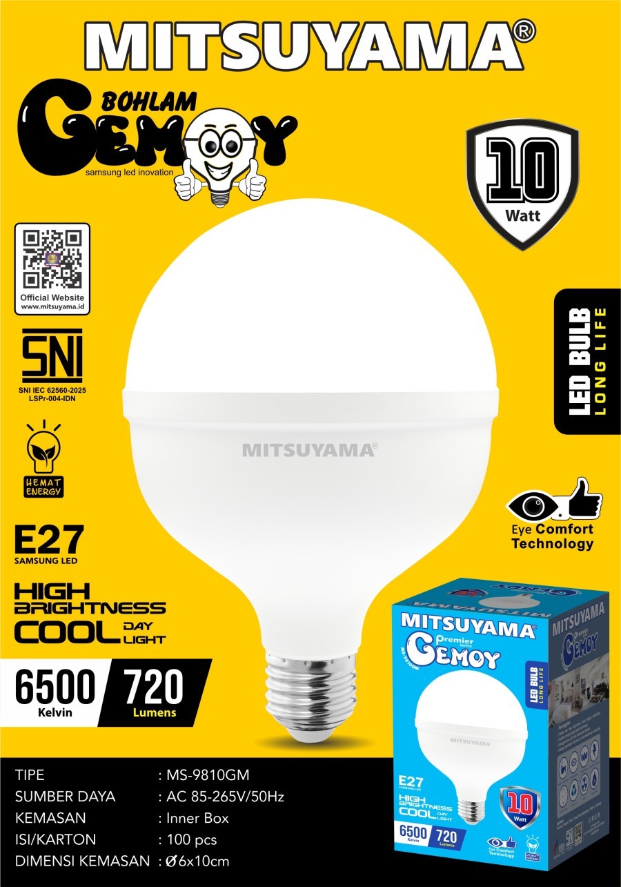 Lampu Bohlam LED Mitsuyama Gemoy series
