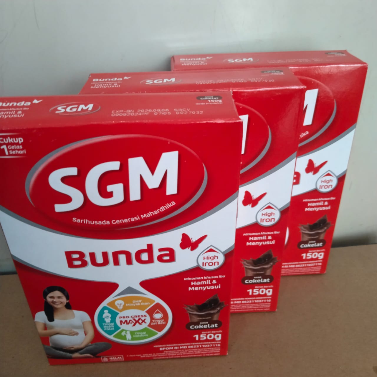 SGM Bunda Rasa Coklat Susu Ibu Hamil dengan Vitamin & Mineral - Paket 3x150g