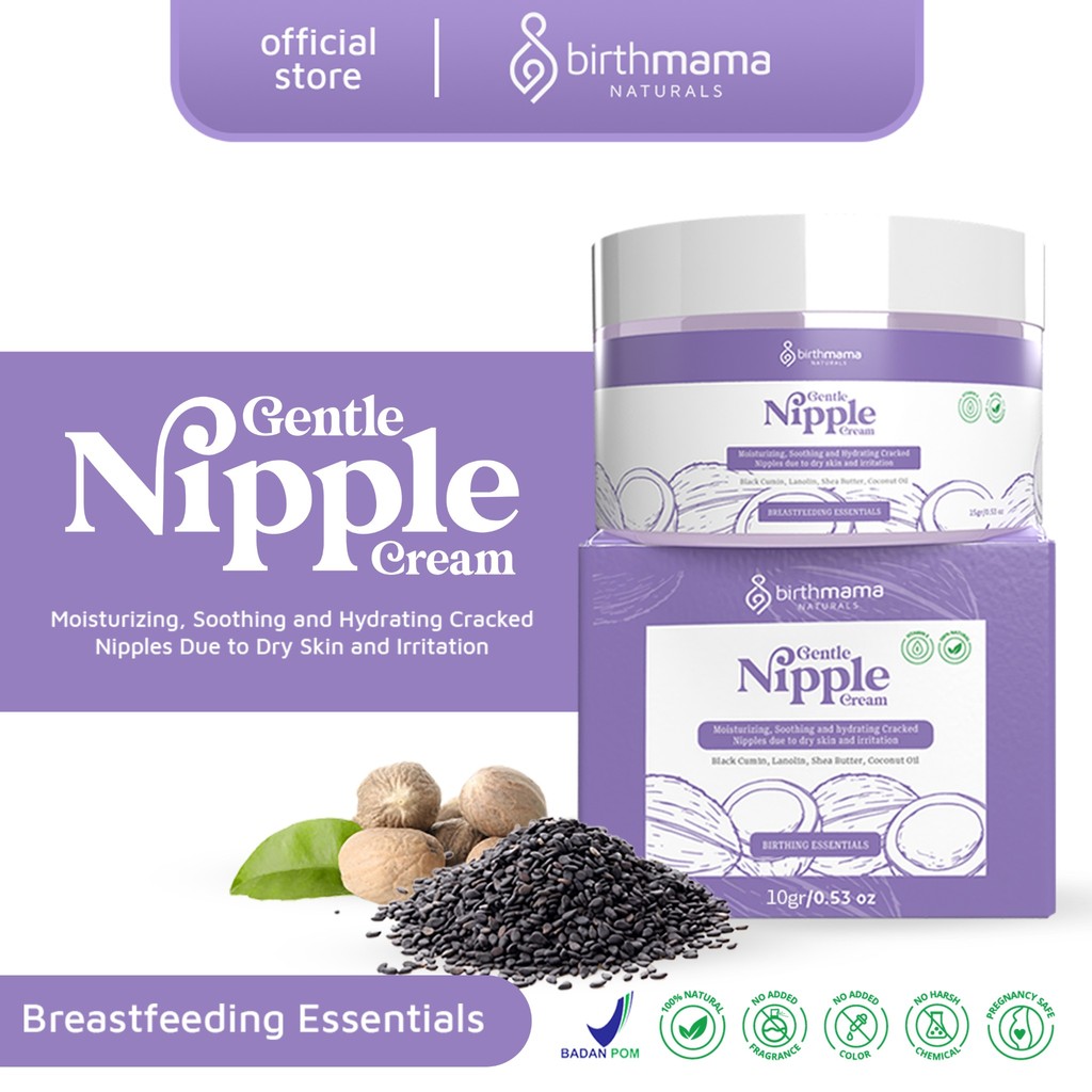 BIRTHMAMA Nipple cream ASI FOOD GRADE Natural Lanolin Krim puting alami lecet Menyusui ASI