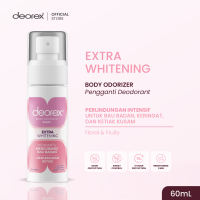 Deorex Body Odorizer Extra Whitening Spray 60ml Pengganti Deodorant Antiperspirant Brightening Solusi Bau Badan dan Keringat Berlebih