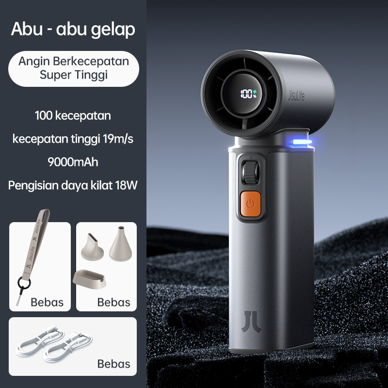 JISULIFE Ultra1 Super-high Speed and Energy Saving Kipas Angin Turbo Jet 9000mAh Battery 20W Supe...