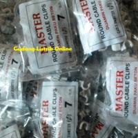 klem Kabel Listrik Klem Kabel Paku Beton No 7 mm Round Cable Clips No7