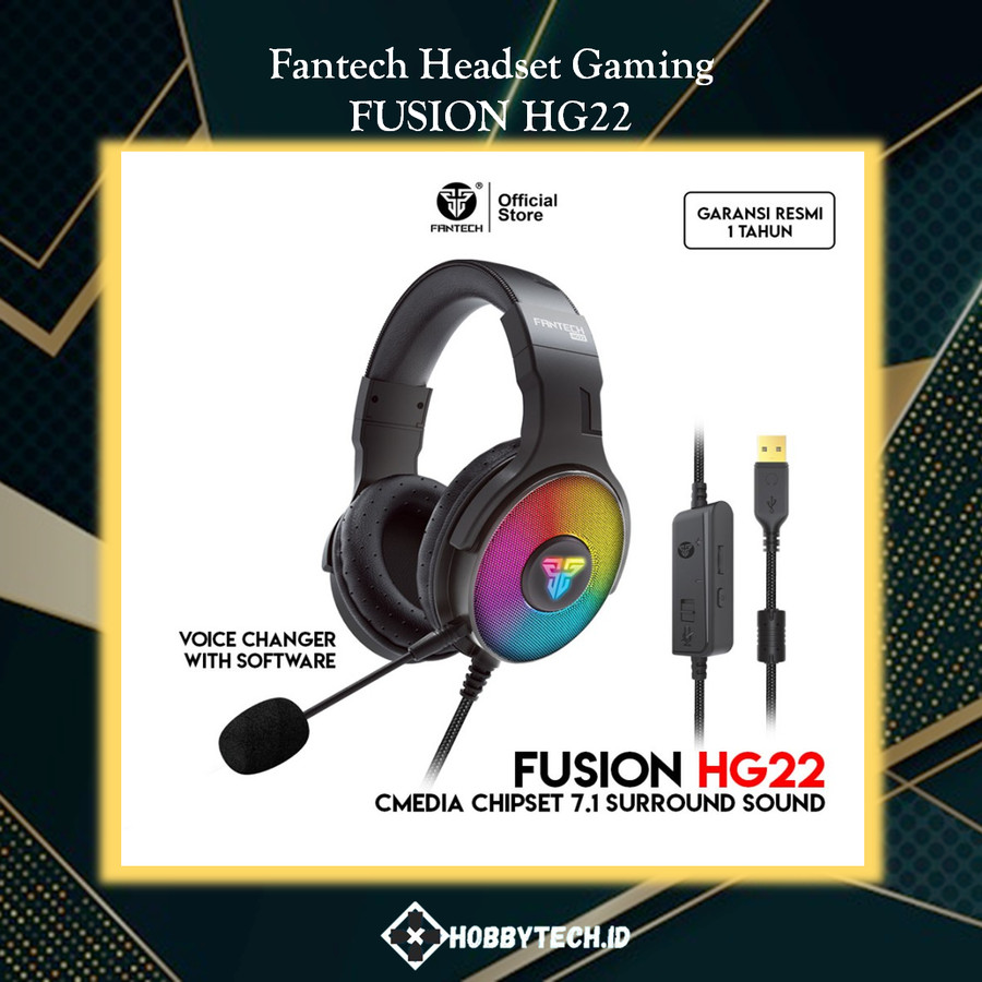 Fantech FUSION HG22 CMedia Chipset 7.1 Surround Sound Headset Gaming