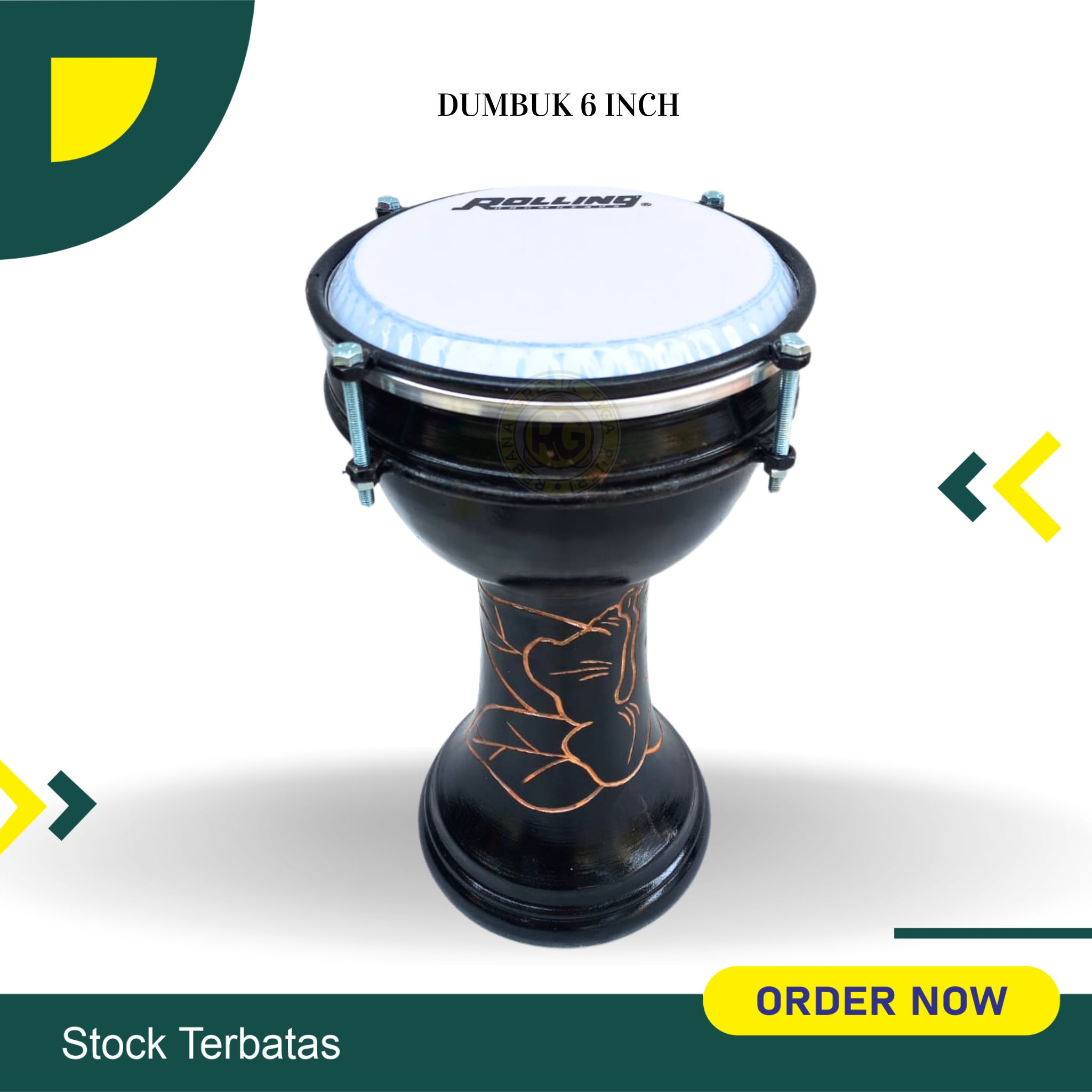 Darbuka anak ukuran 6 inch