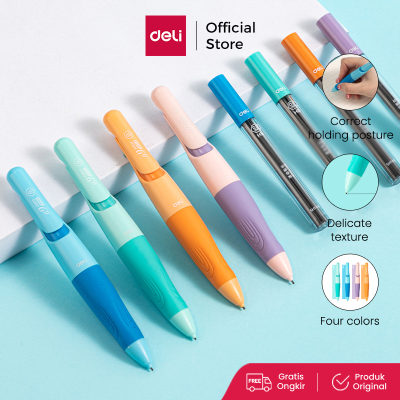 Deli 1 Set Pensil Mekanikal / Mechanical Pencil Set SH148