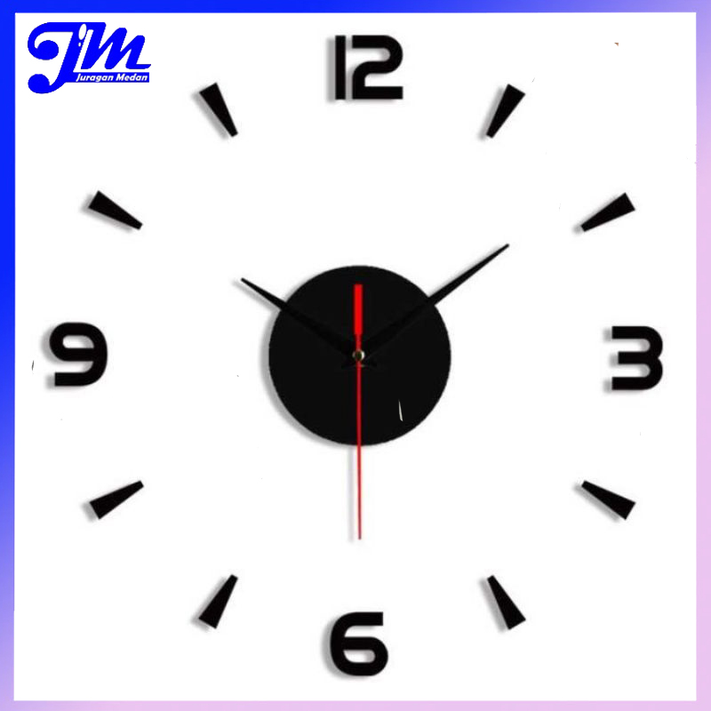 Jam Dinding DIY 3D Unik Jam Tembok DIY Diameter 40 cm