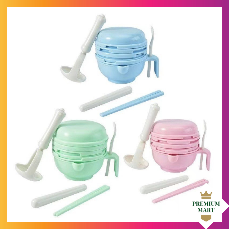 Grinding Bowl Alat Pembuat Makanan Bayi MPASI Anak set isi 10 pcs Mangkok Tempat Makan Bayi