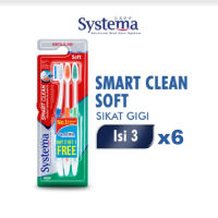 [Paket Isi 6] Systema Sikat Gigi Smart Clean Isi 3 pcs