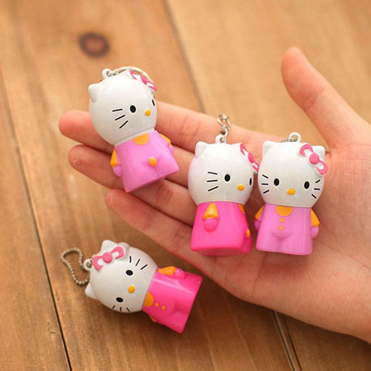 6 PCS Pulpen Unik Model Gantungan Kunci Hello Kitty