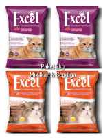 EXCEL 2KG Makanan Kucing Rasa Tuna Bentuk IKAN