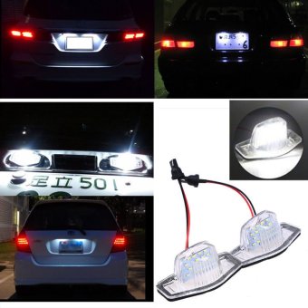 2 Buah Memimpin SMD Piring Lisensi Winx DVD Ripper Platinum Cahaya Bola Lampu Putih untuk Honda