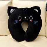 Bantal Leher Karakter Kucing Hitam (Black Cat Neck Pillow) - 2
