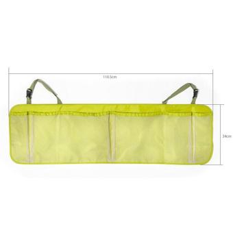 Car Seat Back Tidy Organiser Multi-Pocket Auto Travel Hanging Storage Bag Holder -Hijau