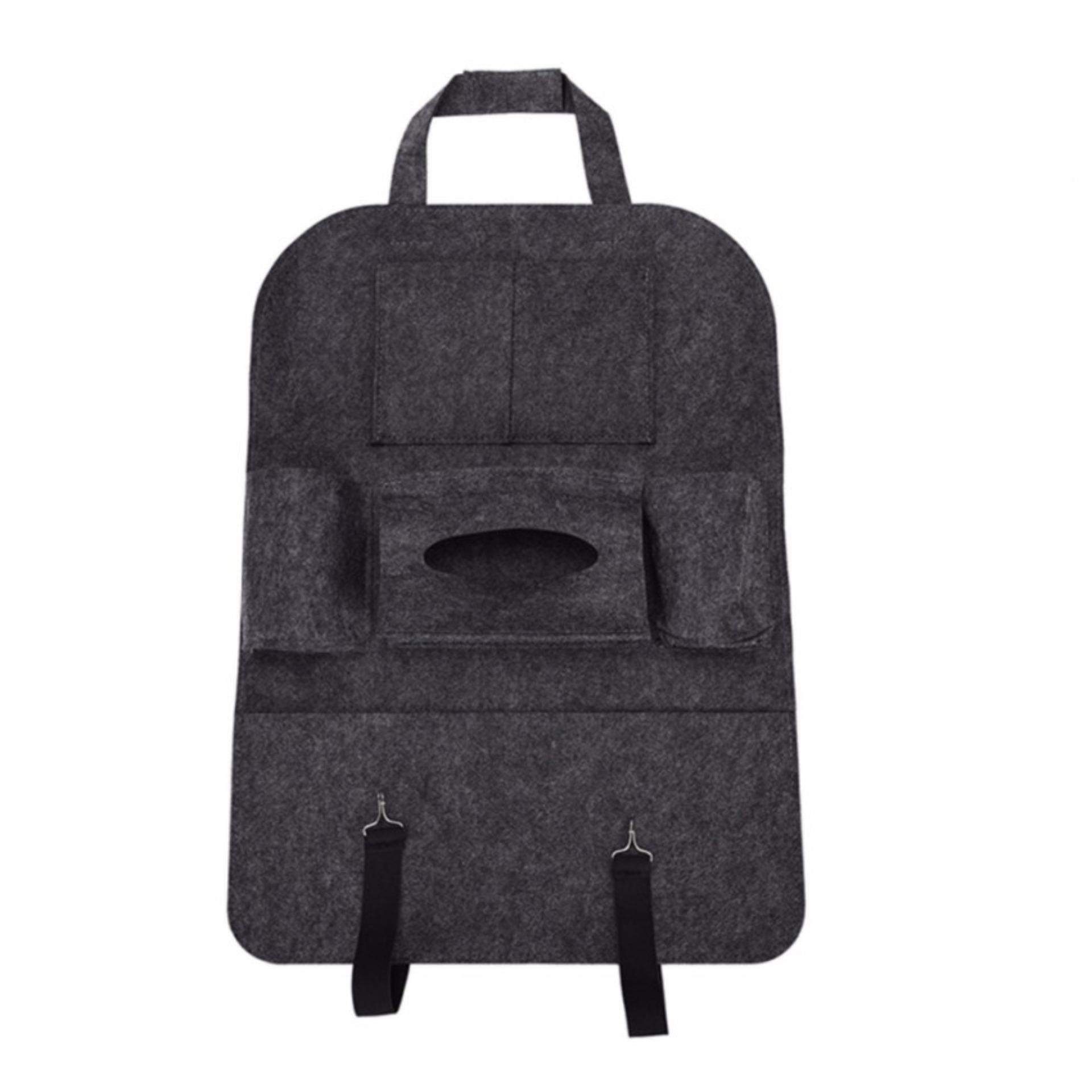 Pencari Harga Car seat organizer Tas Mobil Multifungsi dipasang di belakang jok - Abu / Grey