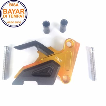 Cover Kaliper Nmax dan Aerox FULL Besi CNC - Cover Caliper Nmax dan Aerox - Gold