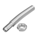 ... Melengkung Stainless 10x1.5 Shifter Tombol Shift Ekstensi 3.5 Inches Extender Honda-Intl ...