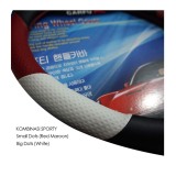 Cover Sarung Stir Setir Steer Mobil Universal Sport Racing Merah Putih Januari 2019 - 2 Cover Sarung Stir Setir Steer Mobil Universal Sport Racing Merah Putih - 2