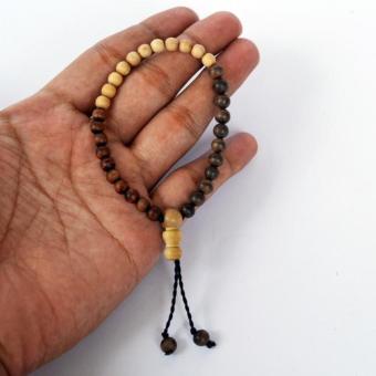 Gelang Tasbih Kayu Stigi Dewandaru Kalimasada Asli