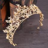 Golden Crown Baroque Hair Accessories Wedding Tiara Bridal Crown Hair Accessories Bridal Accessories Wedding Hair Jewelr - Intl Agustus 2018 - 2 Golden Crown Baroque Hair Accessories Wedding Tiara Bridal Crown Hair Accessories Bridal Accessories Wedding Hair Jewelr - intl - 2