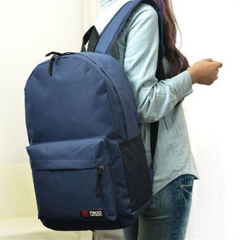 Biru tua adapula ransel perjalanan tas sekolah anak gadis si anak dewasa pria wanita tas bahu