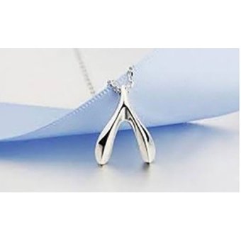 Tiaria Wishbone Necklace Aksesoris Kalung Drama Korea