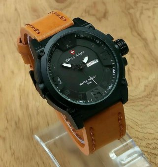 Swiss Army - Jam Tangan Pria - Leather Strap - SA6621QGD43