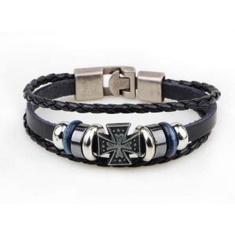 Cannice Gelang Pria Vintage Anchor wheel Ezyhero Source · Cannice Gelang Korea Man cross simple