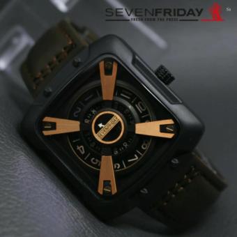 Jam tangan Pria Casual - Leather Strap - Limited Edition- Sevenfiriday