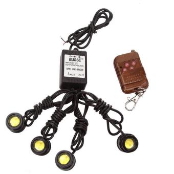 Leegoal 4-In-1 Lampu Sorot Mata Elang Memimpin Kit DRL Ekor Cadangan Untuk