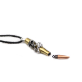 ... kalung alloy pria dengan bandul peluru tengkorak kado halloween - 4 ...