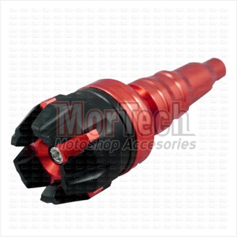 Mortech Pelindung Knalpot Muffle Guard Frame Slider Exhaust Slider CNC PCX 150 cc Merah