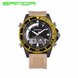 SANDA Fashion Pria Olahraga Watches Brand QUARTZ Militer Tahan Air Digital Watch Jam Tangan Pria-Intl Januari 2019 - 3 SANDA Fashion Pria Olahraga Watches Brand QUARTZ Militer Tahan Air Digital Watch Jam Tangan Pria-Intl - 3